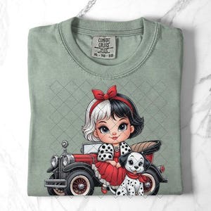 Baby Cruella PNG Princess Cartoon Digital image Baby villains Sublimation Printable Clip art for shirts image 5