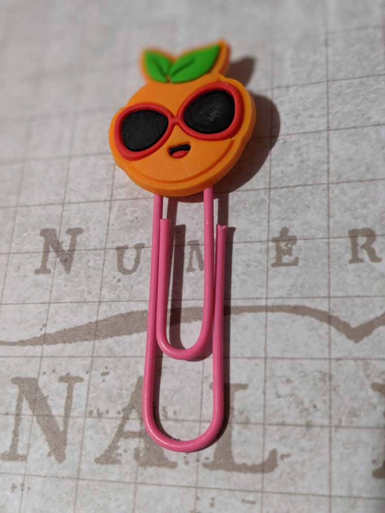Emoji Paper clips Fruit shaped pack of 6 Etsy