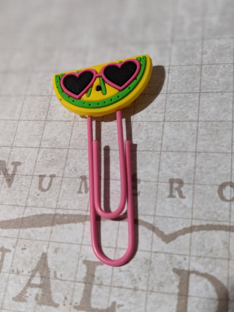 Emoji Paper clips Fruit shaped pack of 6 Etsy