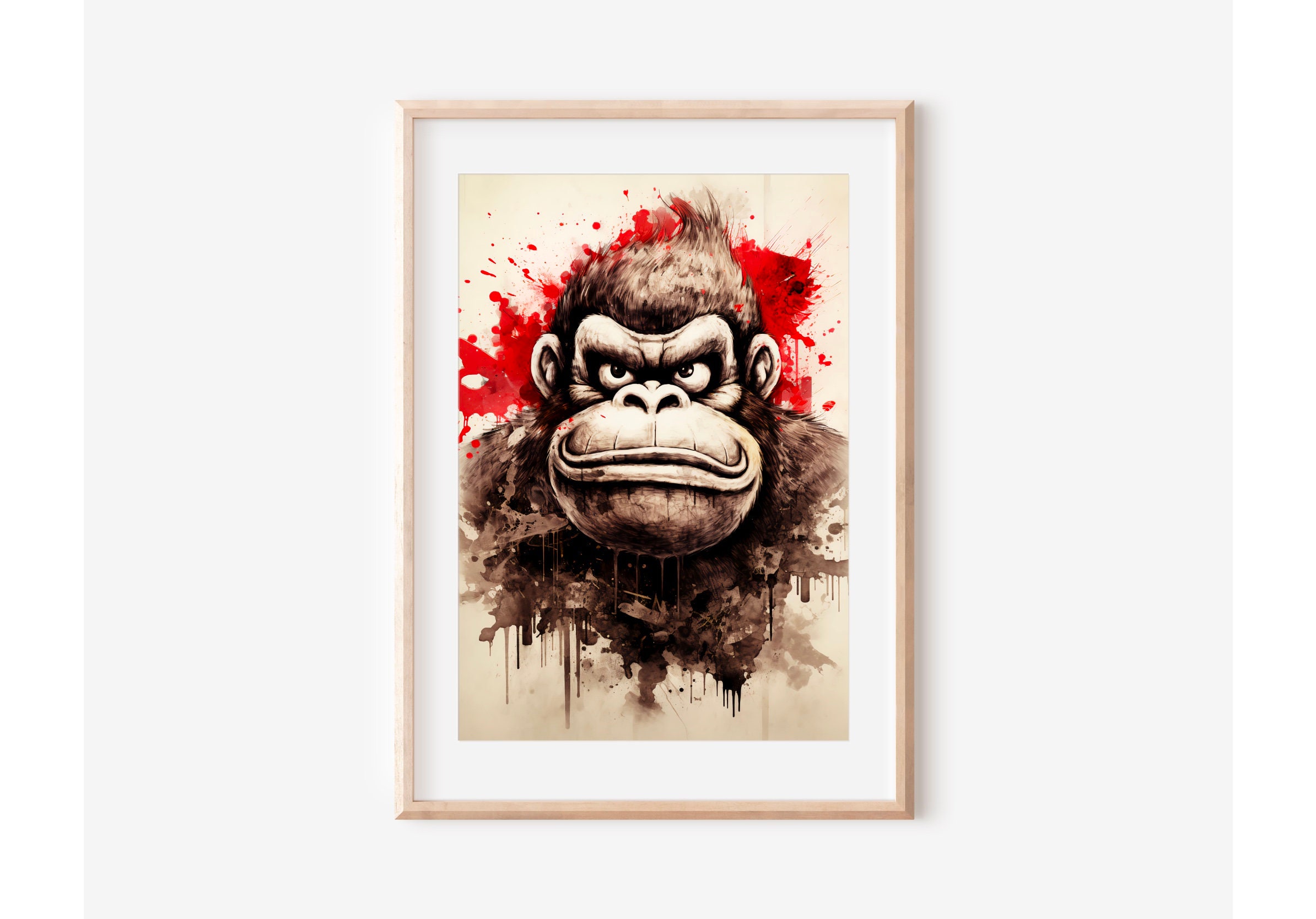 Donkey Kong Wall Art Poster A2 Gaming Posters Video Game Etsy