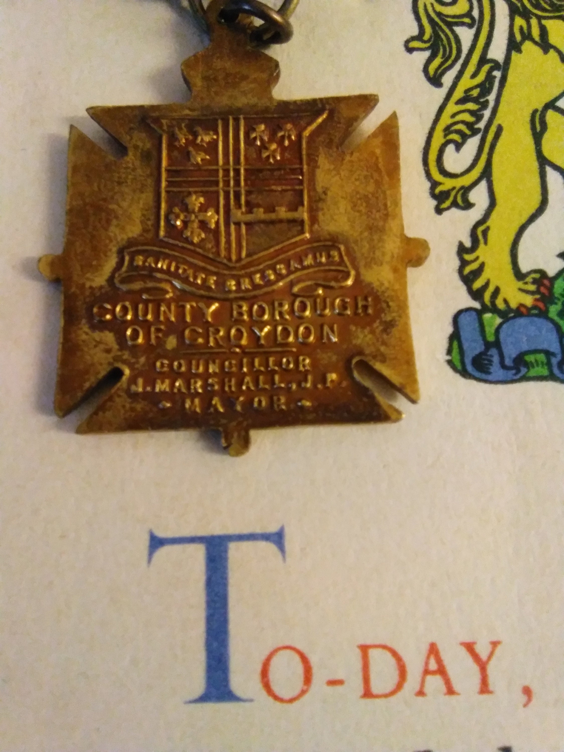 WW2 Children's Victory Medal & Scroll Etsy