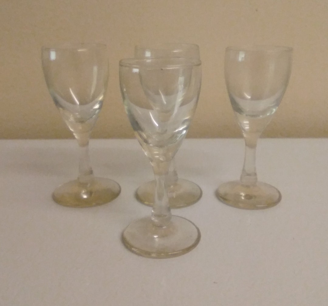 Vintage Liqueur Glasses Set of 4 Liqueur or Shot Glasses Etsy