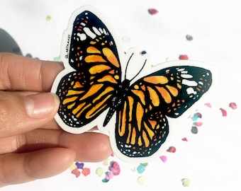 Mariposa Sticker//Monarch Sticker//Butterfly Sticker//Dia De Los Muertos Stickers//Mexican Stickers//Hand Drawn Stickers//Weatherproof