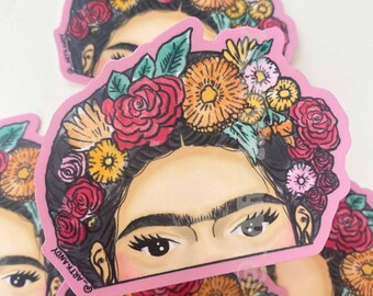 Frida Kahlo Sticker | Frida Kahlo | Frida | Viva la Vida | Plant Sticker | Mexican Stickers | Laptop Sticker