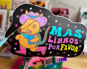 Book Sticker, Reading Sticker, Spanish Sticker
