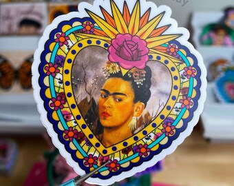 Frida Kahlo Sticker | Frida Kahlo | Frida | Viva la Vida | Plant Sticker | Mexican Stickers | Laptop Sticker