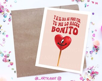 Benito Birthday Card | Benito Card  | Card In Spanish | Happy Valentines Day | Feliz Dia Cumpleanos