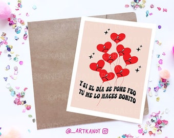 Benito Card |YHLQMDLG card | Feliz Cumpleanos | Un Verano Sin Ti | Bad Bunny Gift | Bebesota | Spanish Cards