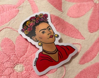 Frida Kahlo flower crown sticker