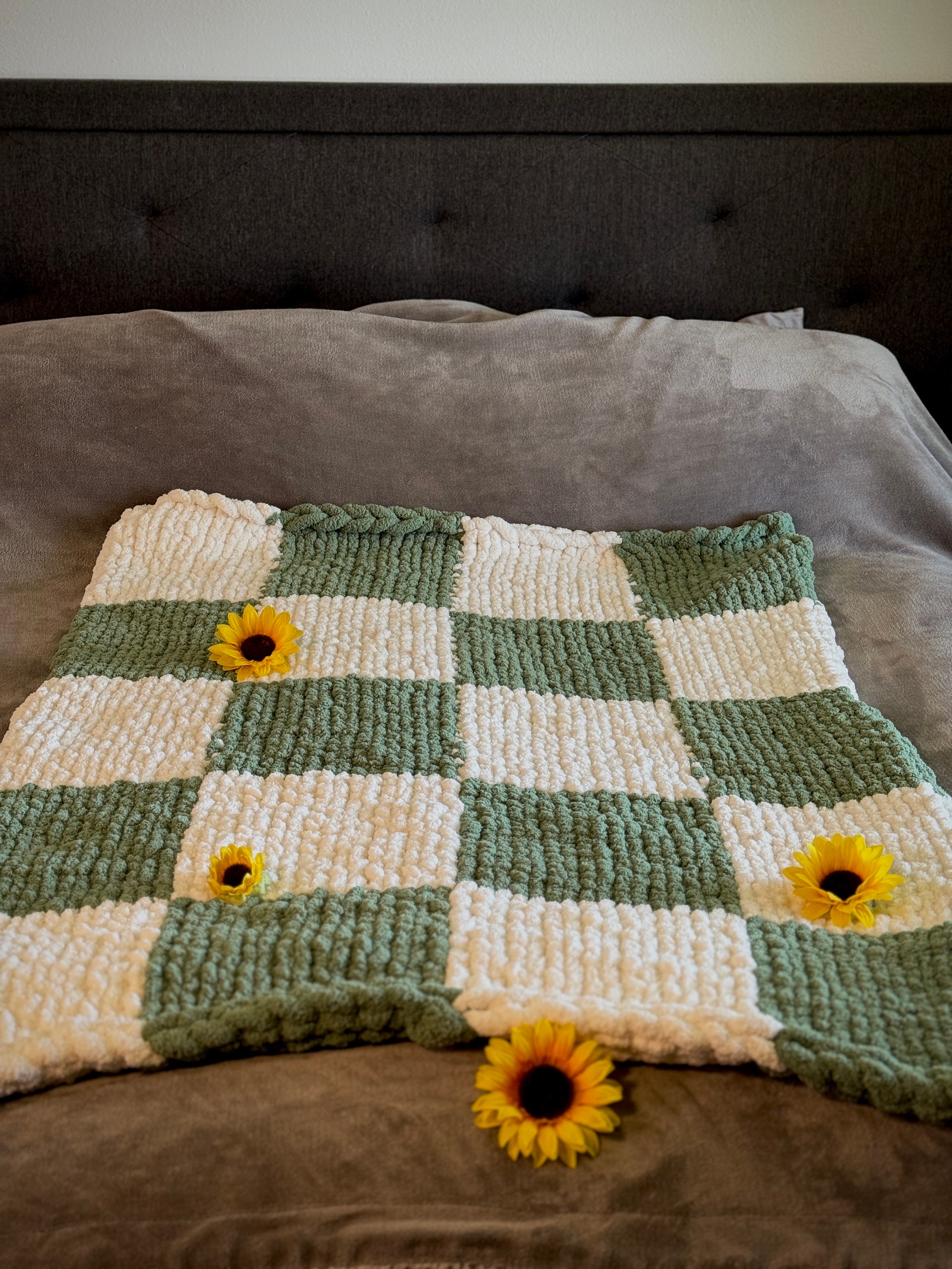 Chunky Knit Blanket Etsy