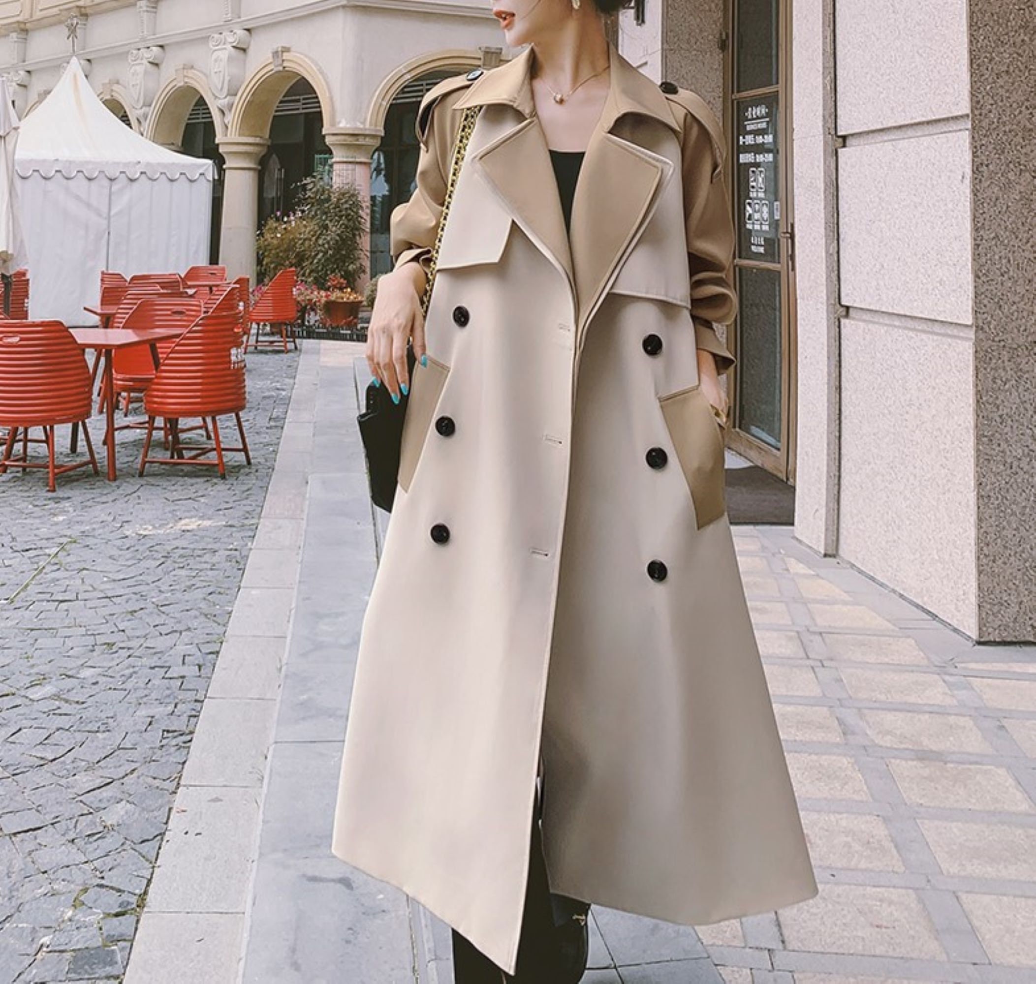 Women Plus Size Trench Coat Wind Coat Jacket - Etsy