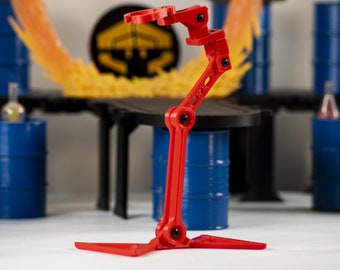 Red Advanced Action Figure Display Stand