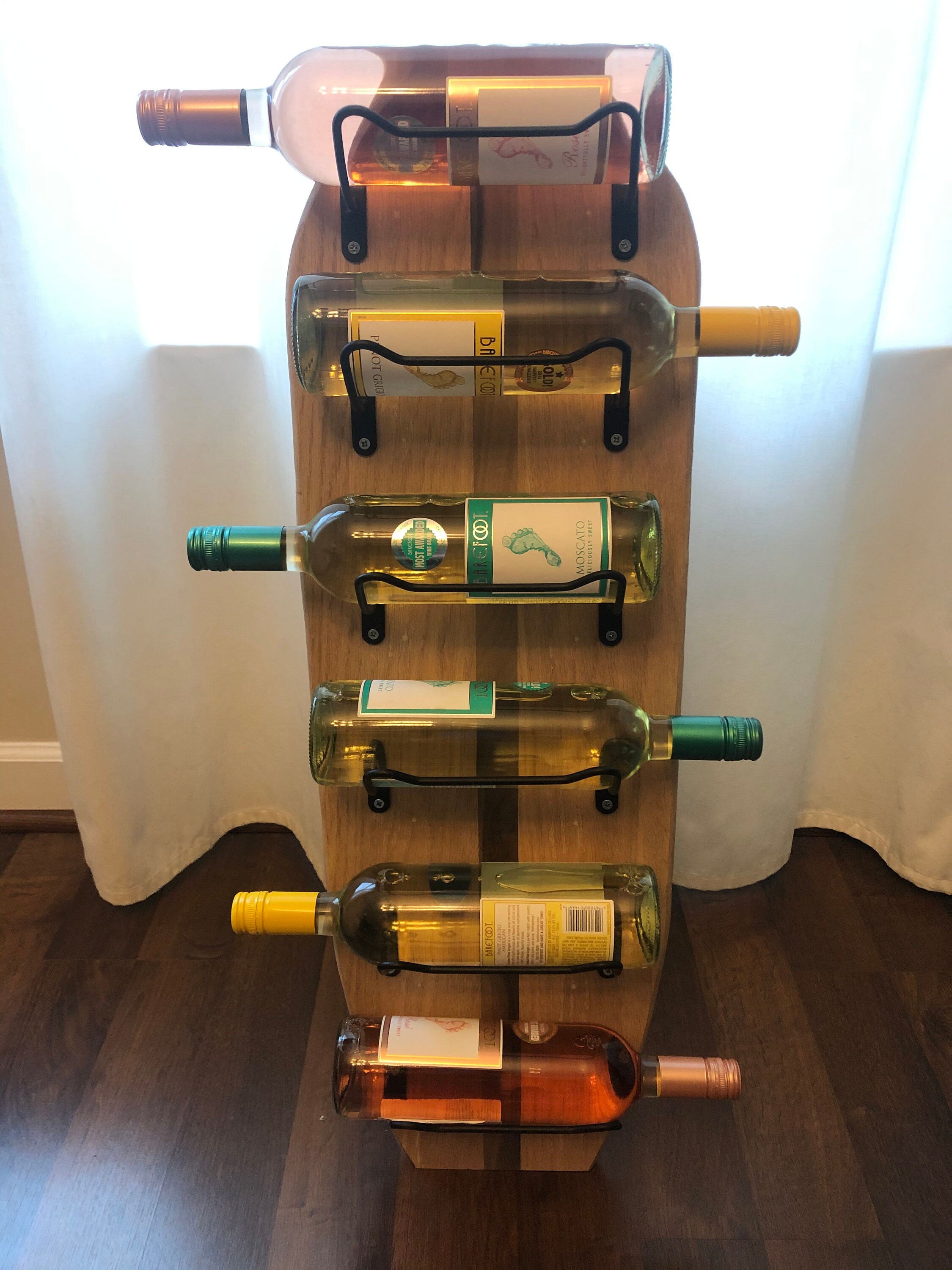 Wine Rack Large wooden surfboard Etsy