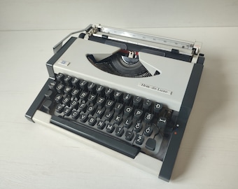 Vintage Typewriter UNIS Tbm De Luxe, Mid Century Portable Typewriter UNIS, Yugoslavia '70-80s, Vintage Machine, Portable Working Typewriter