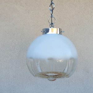 Mazzega Murano Italian Hanging Lamp Pendant , 1970&#39;s, Mazzega Suspension, Mid Century Modern Light/70s Lighting