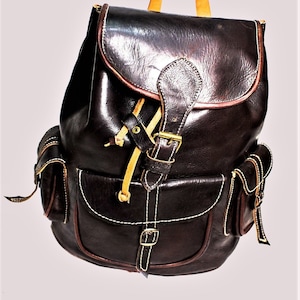 Moroccan Bags, Leather backpack, Black bags ,Leather bags, Travel Bags, Handbags, Leather Bags Rug kilim,Shoulder Bags.