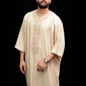 kaftan For men, Djellaba for men, kaftan for Summer, Men dress, Moroccan Djellaba, Moroccan Kaftan, long dress for Men, kaftan for wedding 画像 1