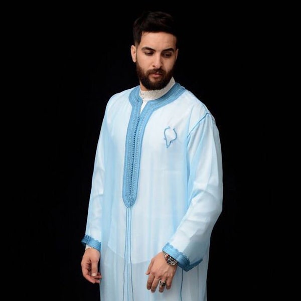 kaftan Pour les hommes, Djellaba pour les hommes, kaftan pour l’été, robe homme, Djellaba marocain, kaftan marocain, longue robe pour hommes, kaftan pour le mariage.