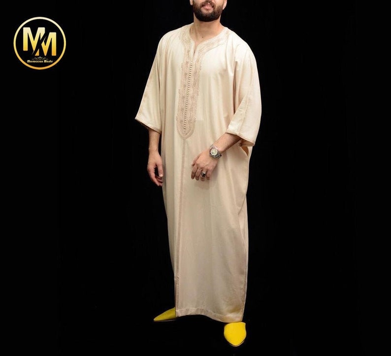 kaftan For men, Djellaba for men, kaftan for Summer, Men dress, Moroccan Djellaba, Moroccan Kaftan, long dress for Men, kaftan for wedding 画像 1