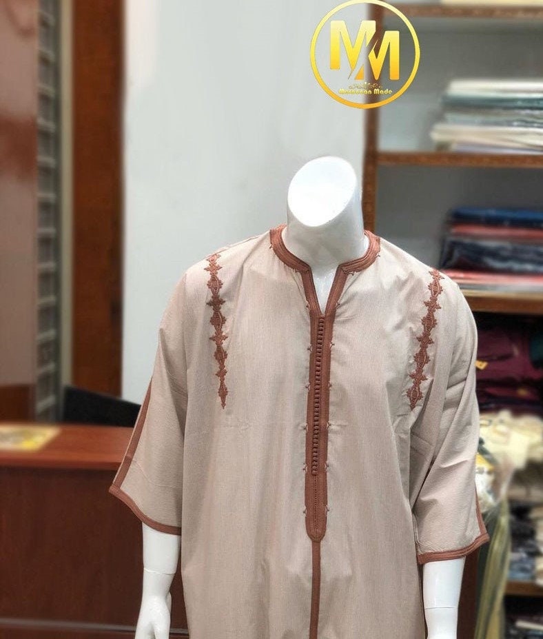 Kaftan Pour hommes, Djellaba pour hommes, kaftan pour l'été