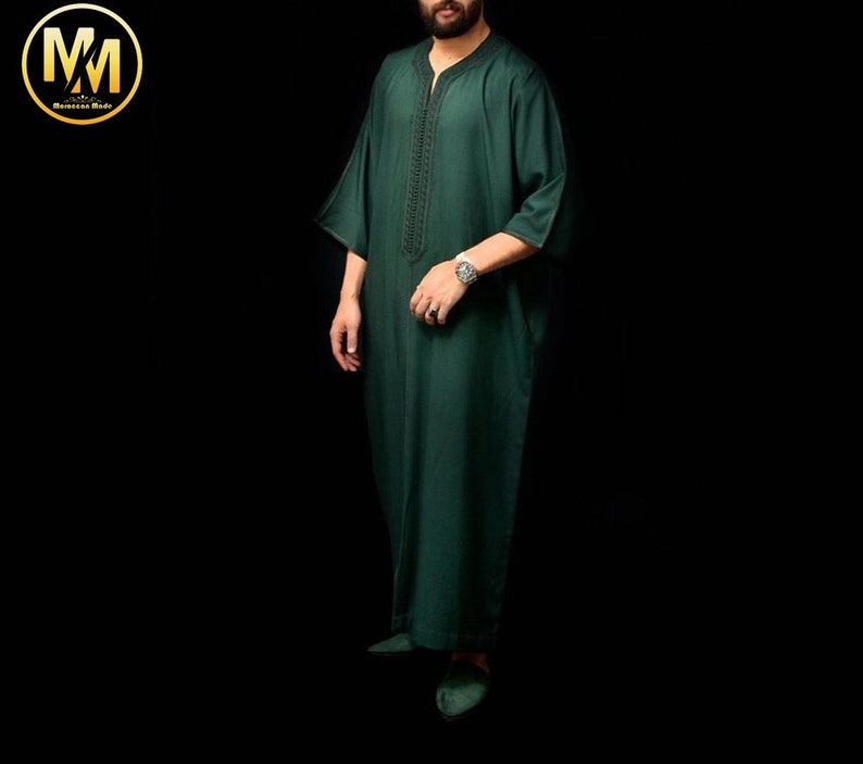 kaftan For men, Djellaba for men, kaftan for Summer, Men dress, Moroccan Djellaba, Moroccan Kaftan, long dress for Men, kaftan for wedding 画像 3