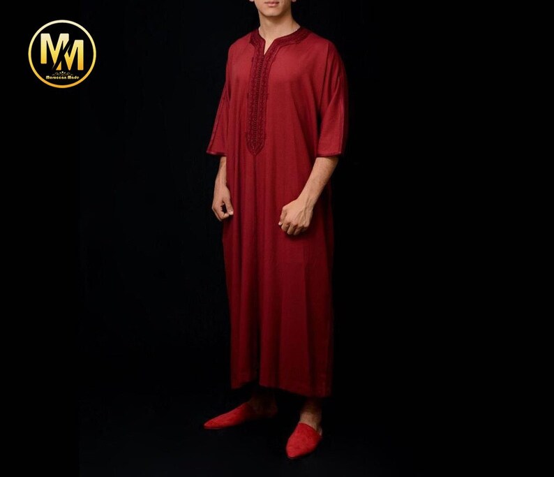 kaftan For men, Djellaba for men, kaftan for Summer, Men dress, Moroccan Djellaba, Moroccan Kaftan, long dress for Men, kaftan for wedding 画像 2