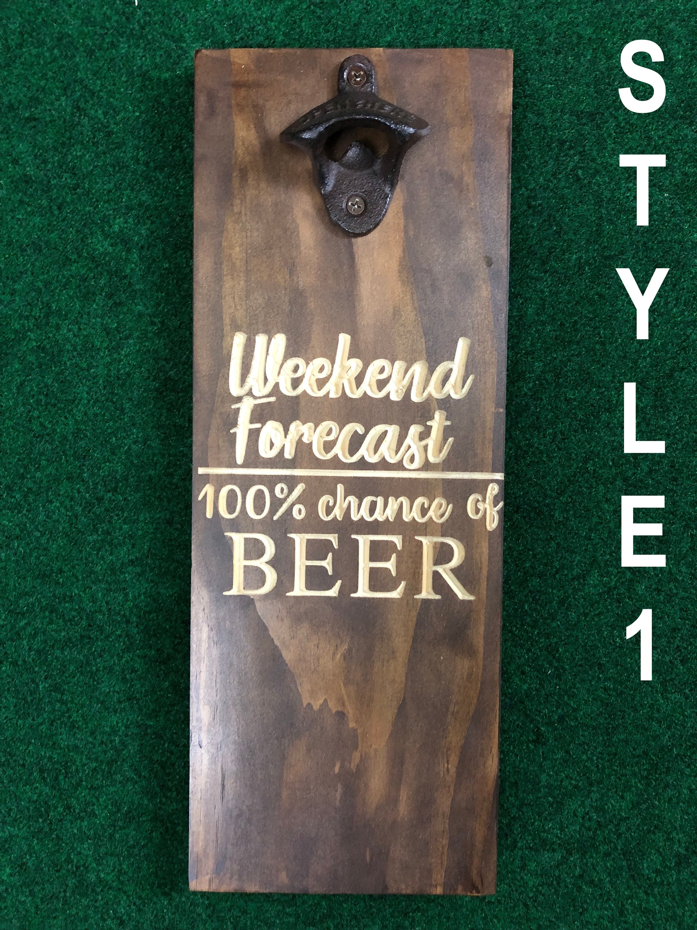 Beer Bottle Opener Wall Mount Etsy