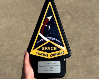 Placa del premio del Comando de Sistemas Espaciales