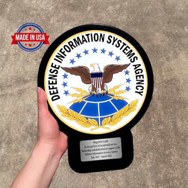 Custom Emblem Military Plaque - Roundel Profile - Vanguard Series