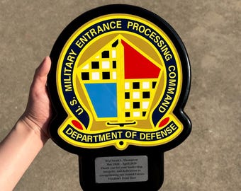 Placa de USMEPCOM - Obsequio de PCS - Premio Militar - Jubilación
