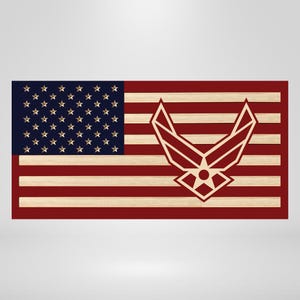 U.S. Air Force Wings Military Plaque - USAF - Retirement Gifts - Military PCS Gifts - Air Force Awards - Military Gifts - USAF Wall Decor
