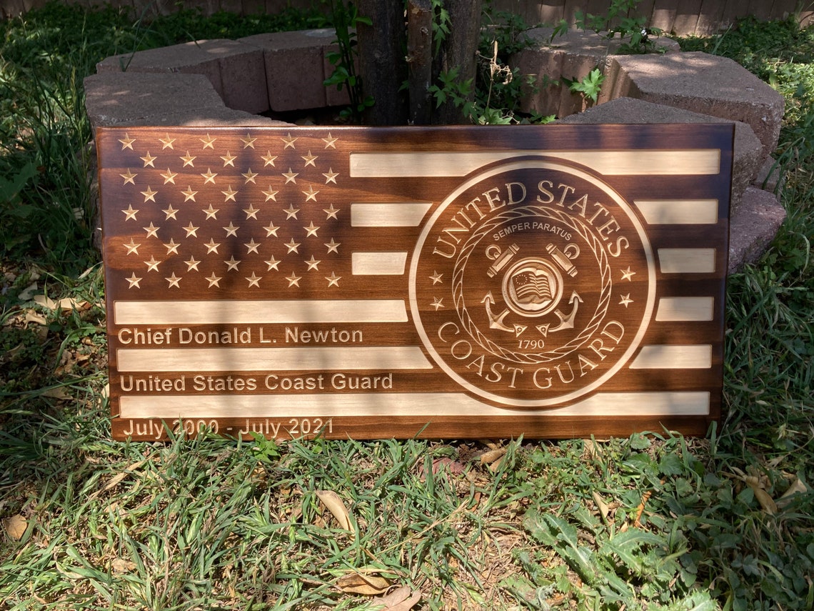Personalized Wood Engraved Military Wall Plaques Army Navy Etsy