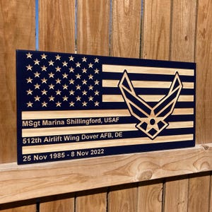 Personalized Wood Engraved Military Wall Plaques, Army, Navy, Coast Guard, Marine Corps, Air force