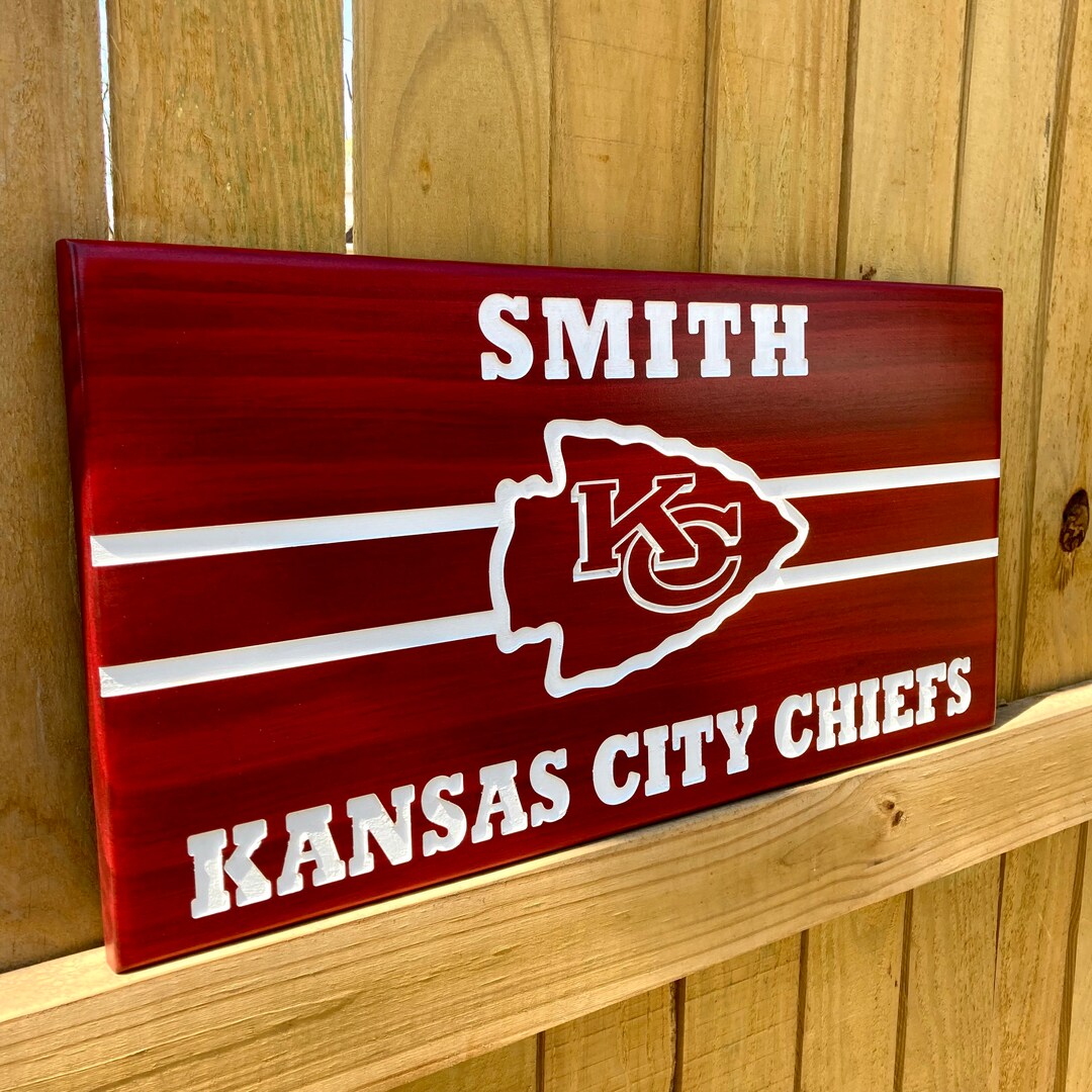 Kansas City Chiefs Wall Decor Plaque Personalized Etsy