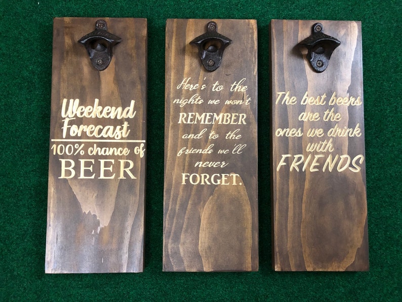 Beer Bottle Opener Wall Mount Etsy
