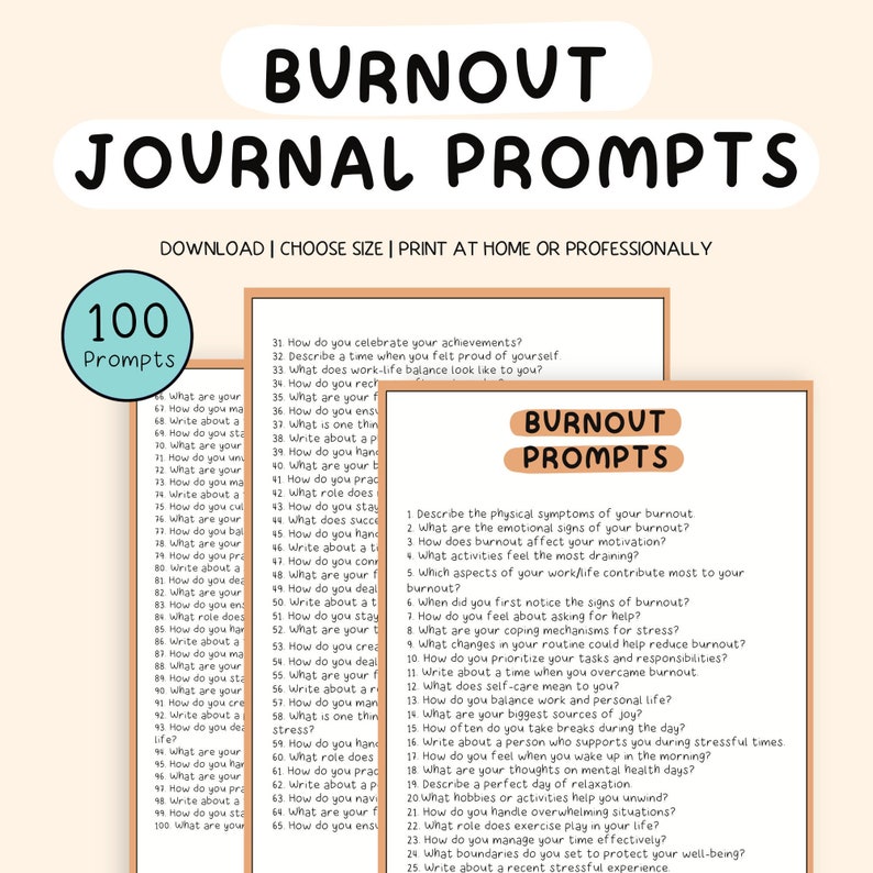 Journal prompts 
Burnout
Low energy
Burnt out prompts
