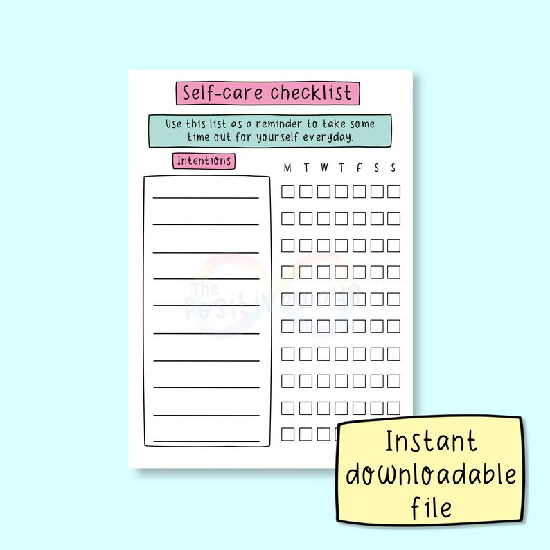self care checklist pdf self care checklist pdf