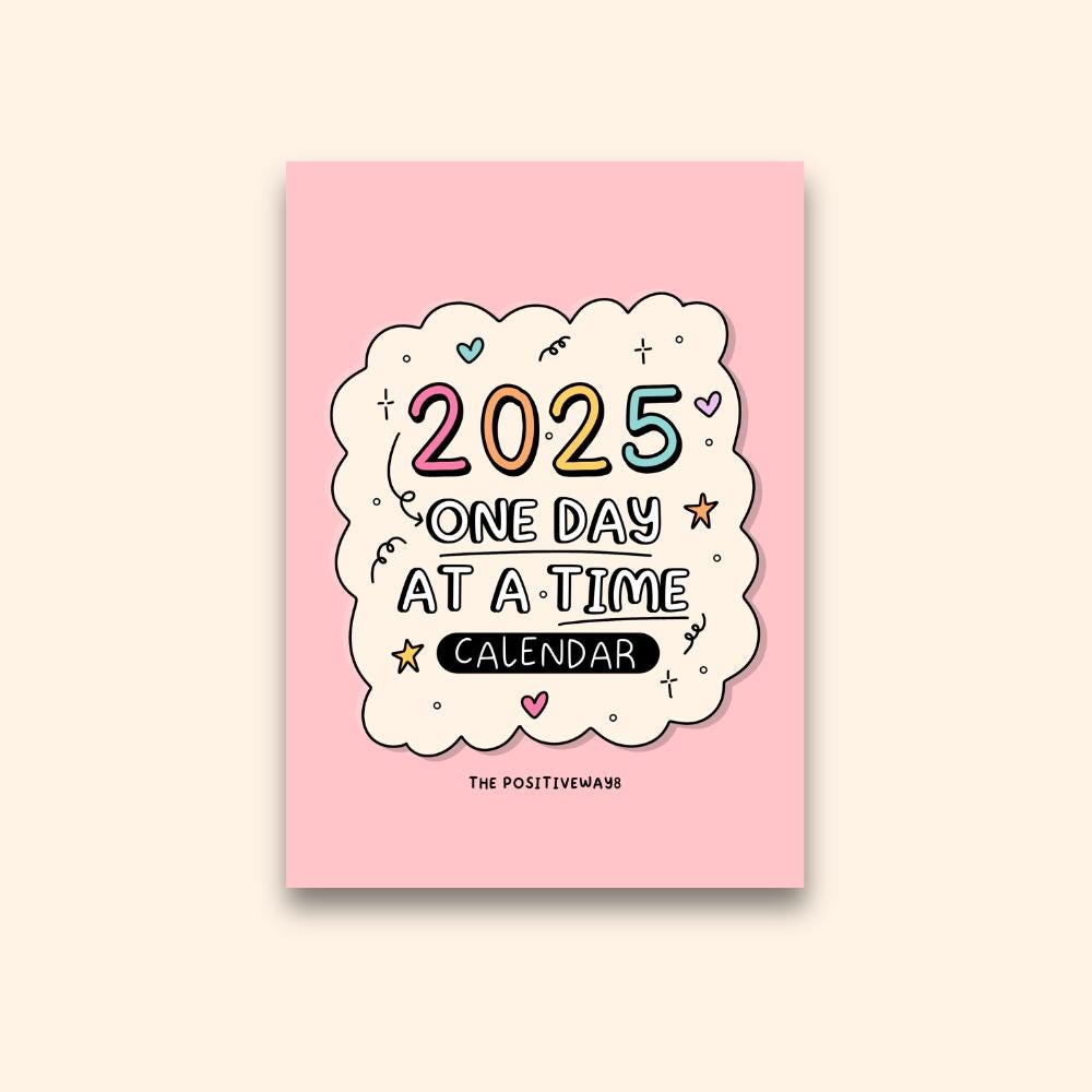 2025-calendar-one-day-at-a-time-a4-wall-calendar-positive-encouraging-monthly-reminder-calendar-secret-santa-christmas-gift-for-her-etsy
