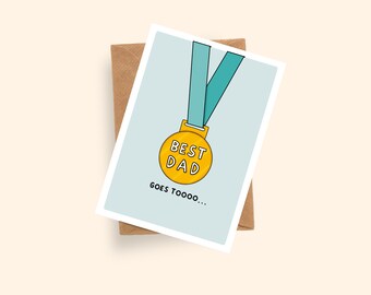Best Dad Card | Father's Day Card | A6 Card | First time Dad Card | New Dad Card | Daddy Card | Dad Birthday Card