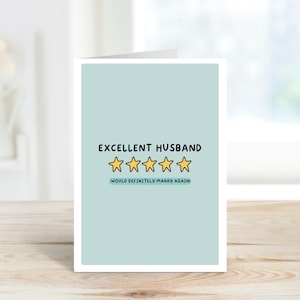 Biglietto d'auguri marito eccellente / Biglietto di San Valentino / Biglietto A6 / Biglietto di anniversario / Biglietto d'auguri cuore d'amore / Fidanzato, marito