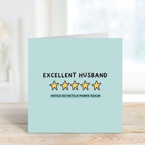 Uitstekende echtgenootkaart | Valentijnsdagkaart | Vierkante kaart | Jubileumkaart | Liefdeshartkaart | Vriend, echtgenoot