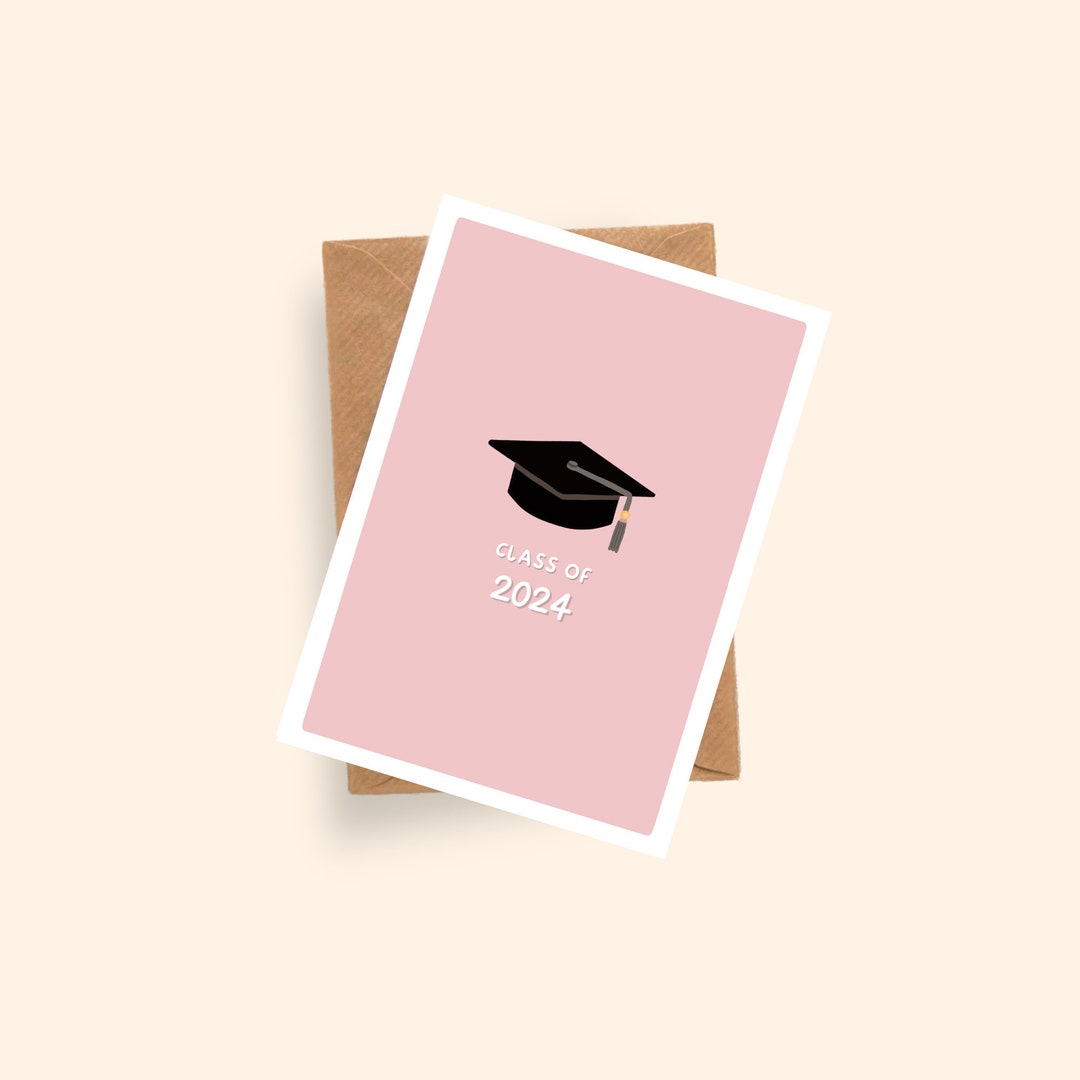 Class of 2024 Card | Graduation Card | A6 Card | School Leaver Card ...