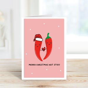 Joyeux Noël carte de vœux | de jeu de mots de Noël | Carte A6 | Carte de Noël | Carte pour partenaire | carte de petit ami | Carte de petite amie
