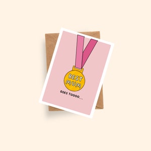 Best Mum Card | Mother&#39;s Day Card | A6 Card | First time Mum Card | New Mum Card | Mummy Card | Mum Birthday Card