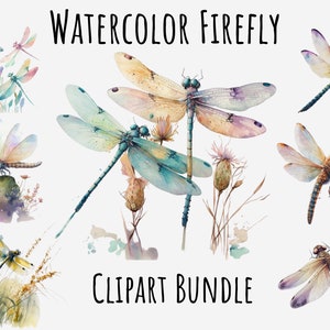 Watercolor Dragonfly Clipart PNG, Dragonflies, Insect graphics, Instant Digital Download, Printable, Sublimation, Journaling, Scrapbooks