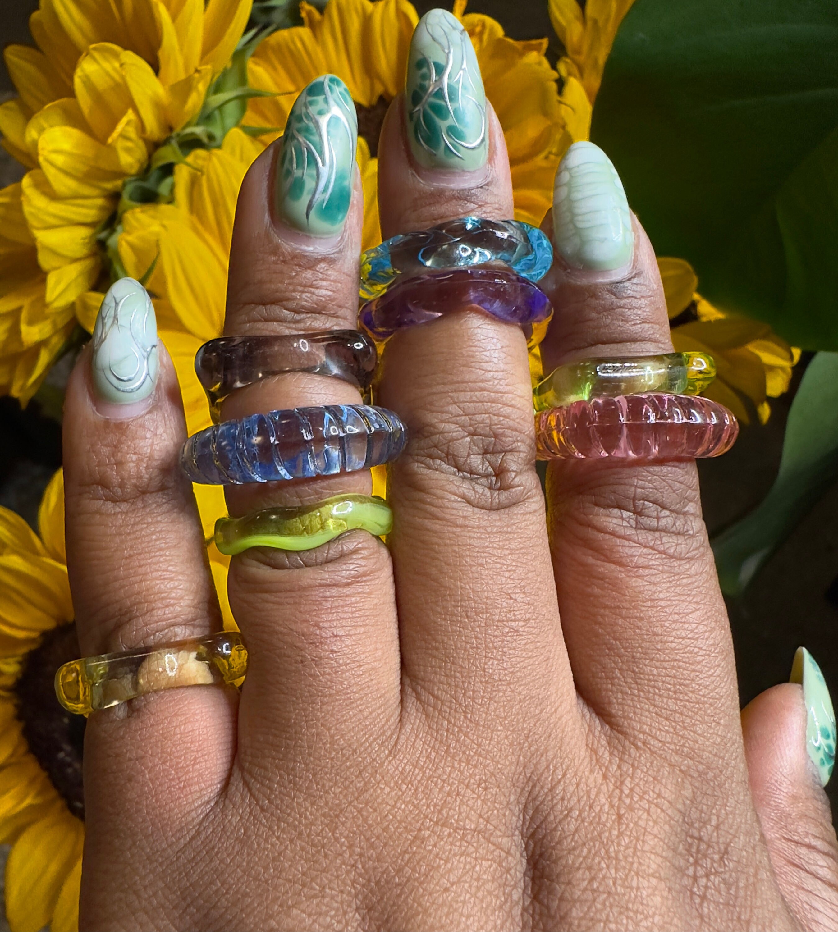 Funky on sale chunky rings