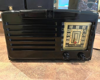 Astonishing Restored 1941 Emerson FL414 "Big Six" AM Tube Radio Bluetooth Ready