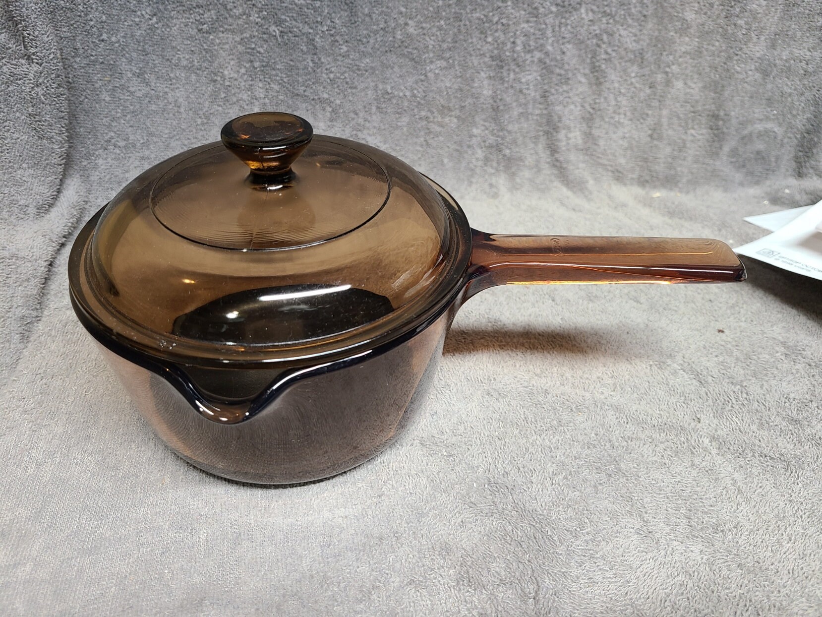 Corning Vision Ware Glass Sauce Pan Pot 1 Liter Pyrex W Lid Etsy