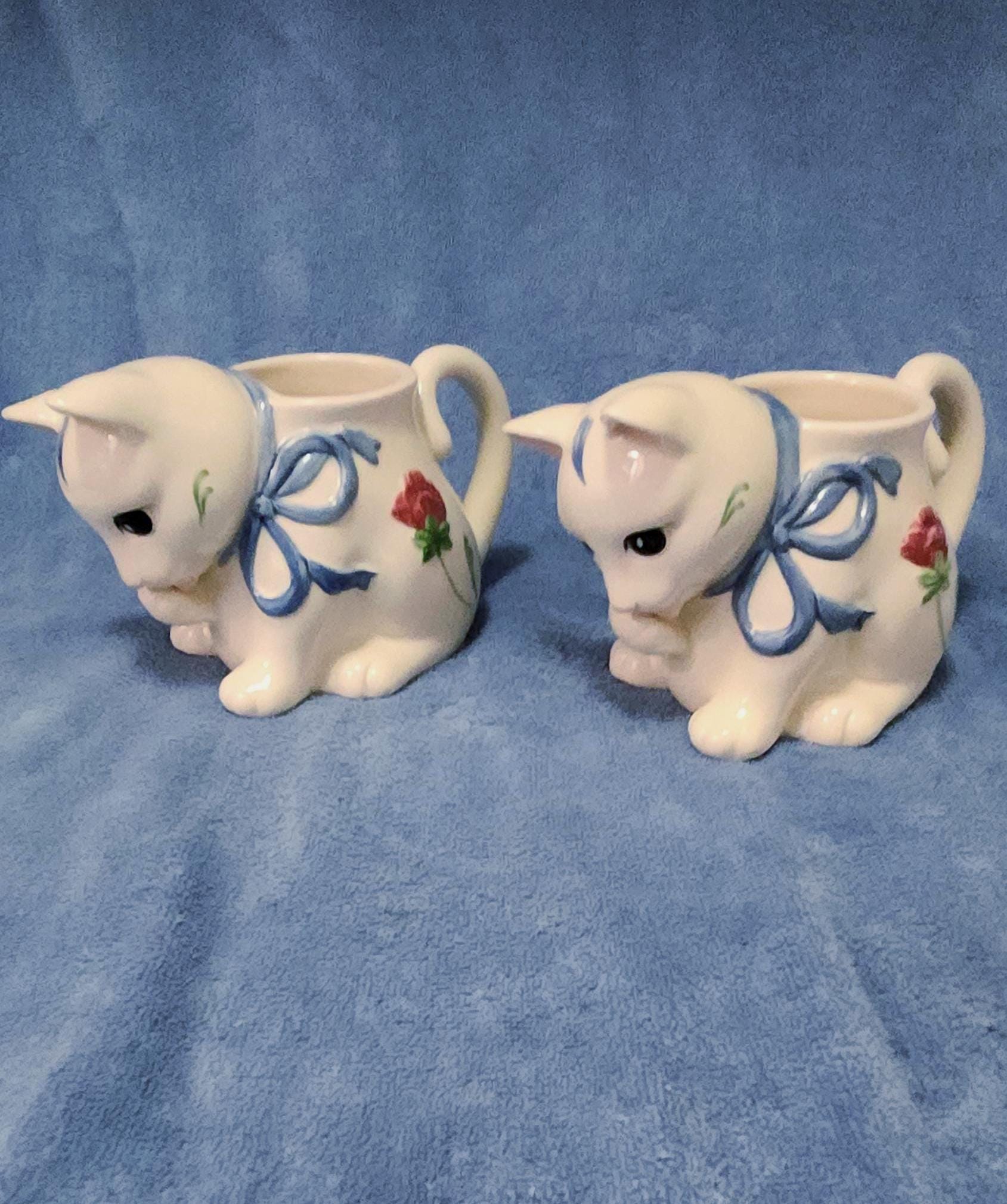 Lenox Poppies on Blue Kitten - Etsy