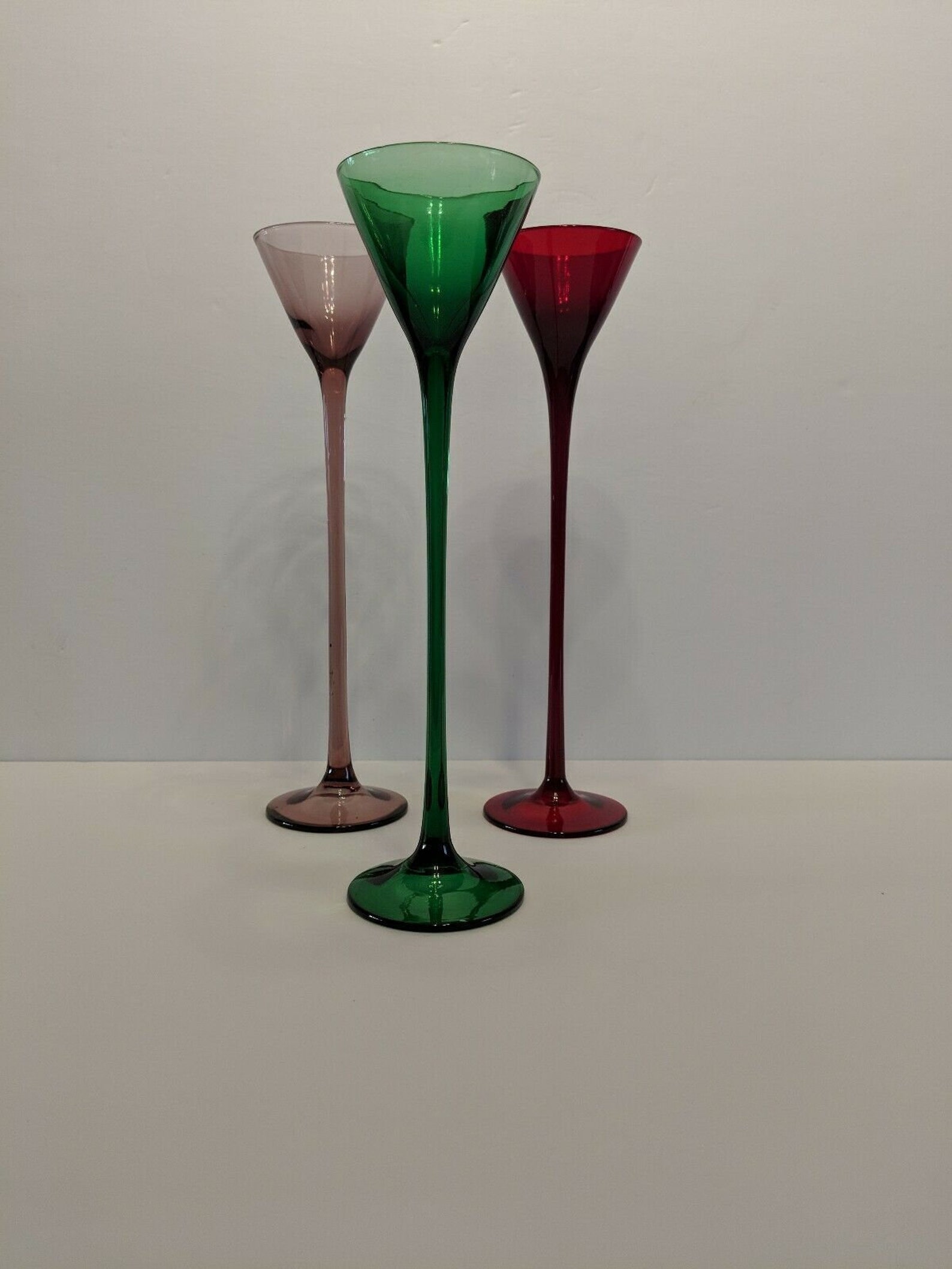 Vintage Bombay La Grande Cordial Long Stem Liqueur Glasses Etsy